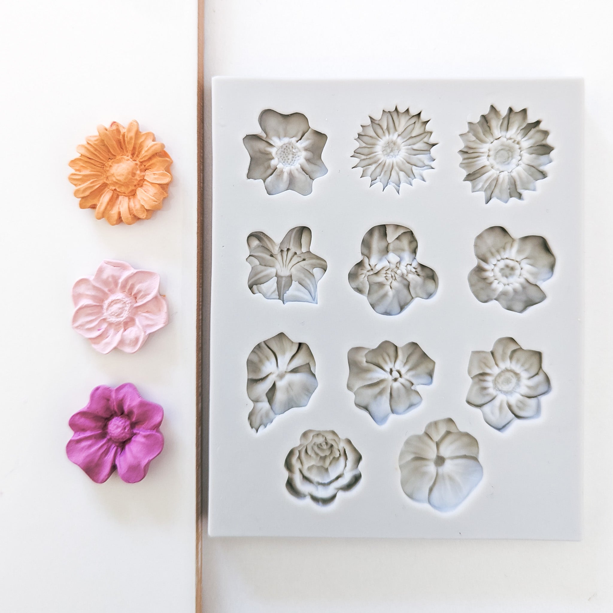 Flower Silicone Mould - Assorted Flowers 1