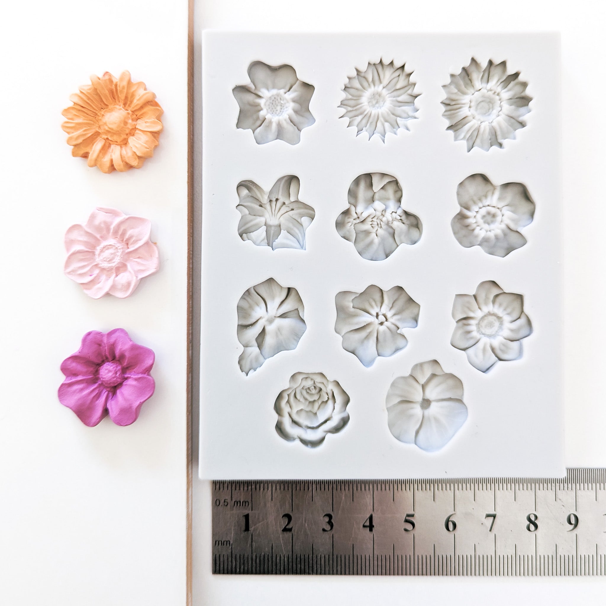 Flower Silicone Mould - Assorted Flowers 1