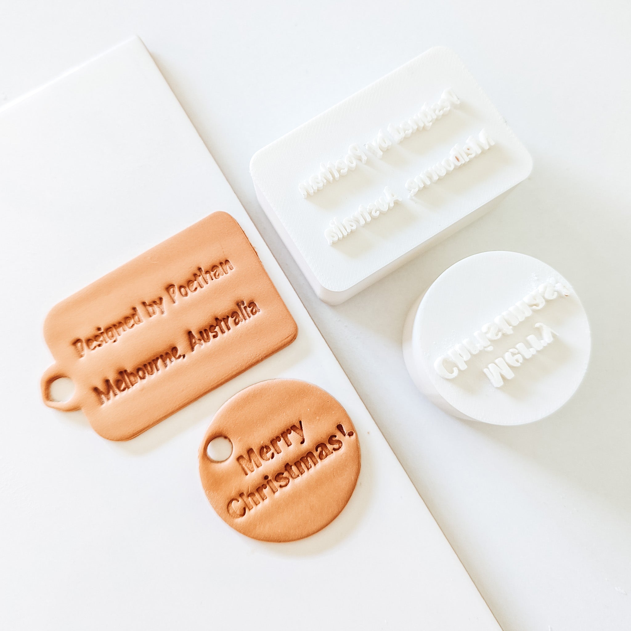 Gift Tag and Custom Text Stamp