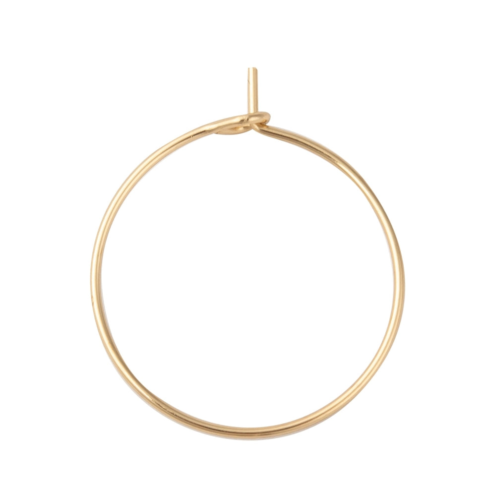 316 Gold Surgical Stainless Steel Earring Hoops