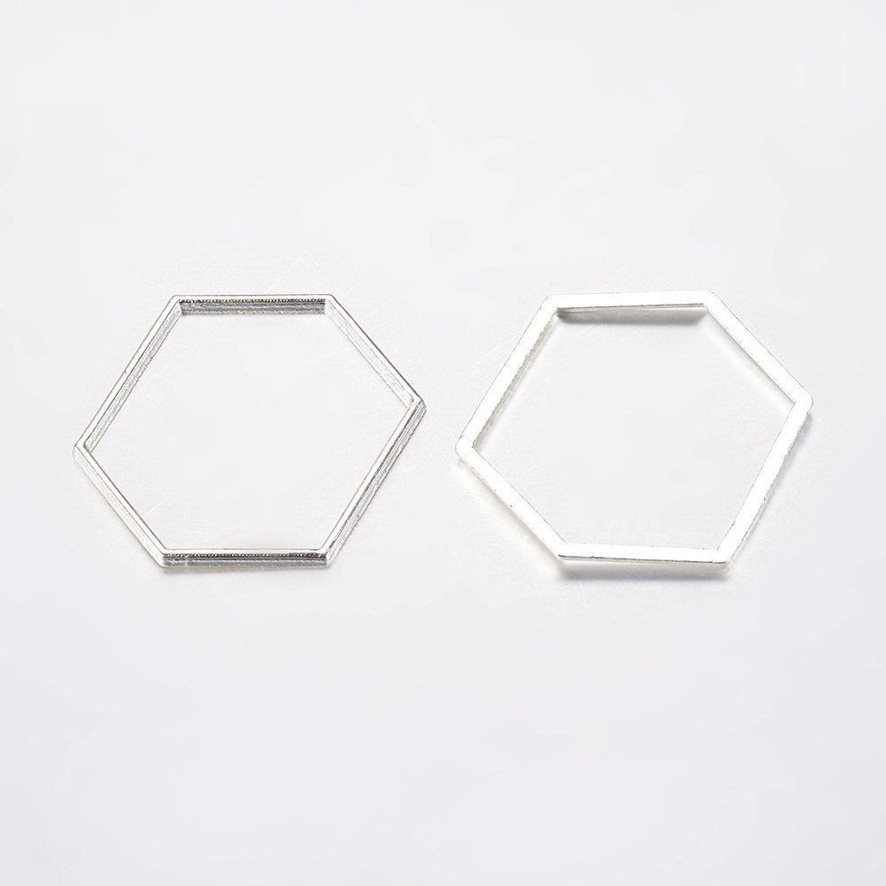 Silver Hexagon Linking Ring