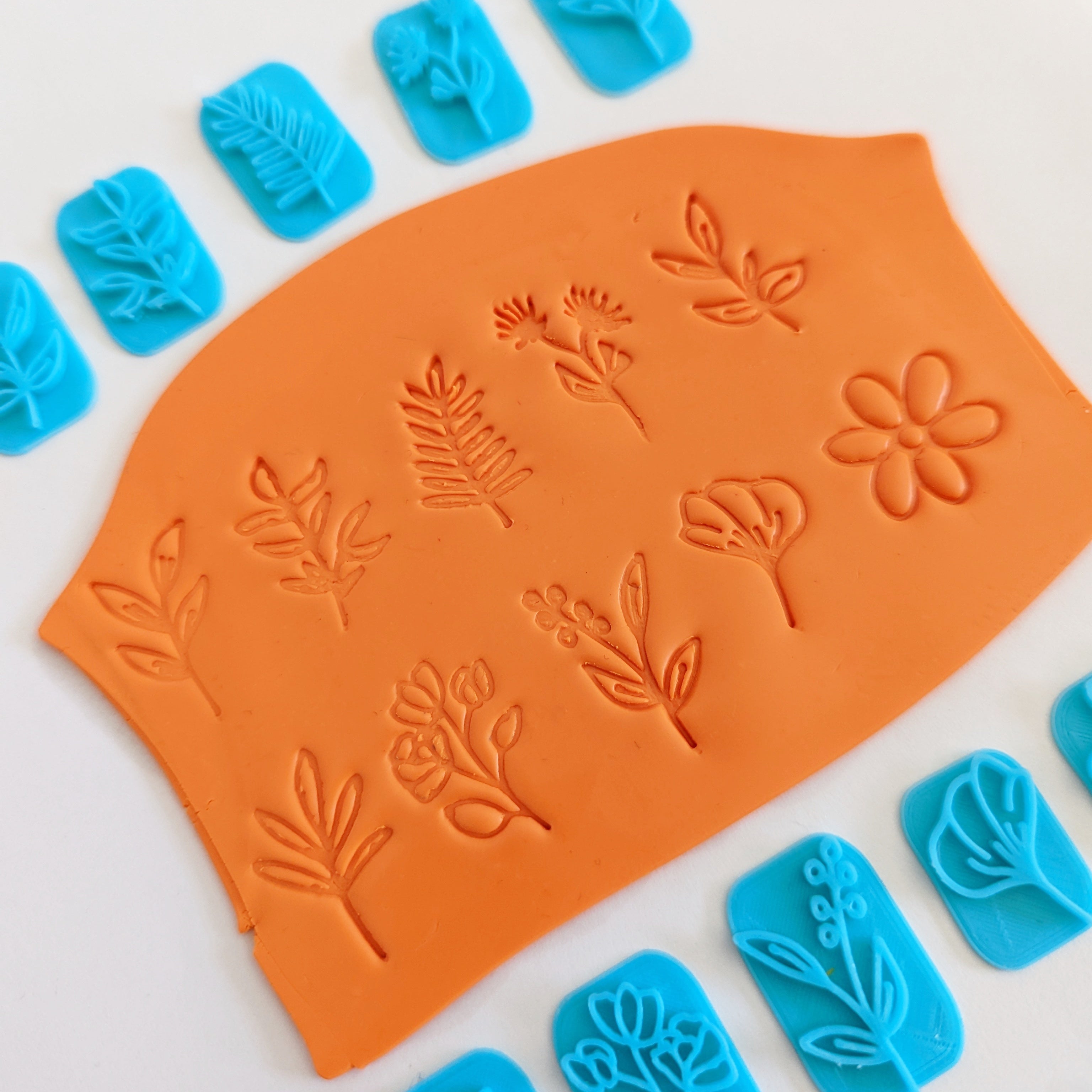 Botanical Clay Stamps