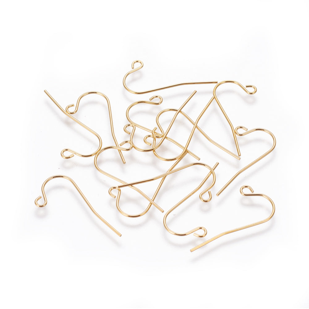 305 Golden Stainless Steel Earring Hooks