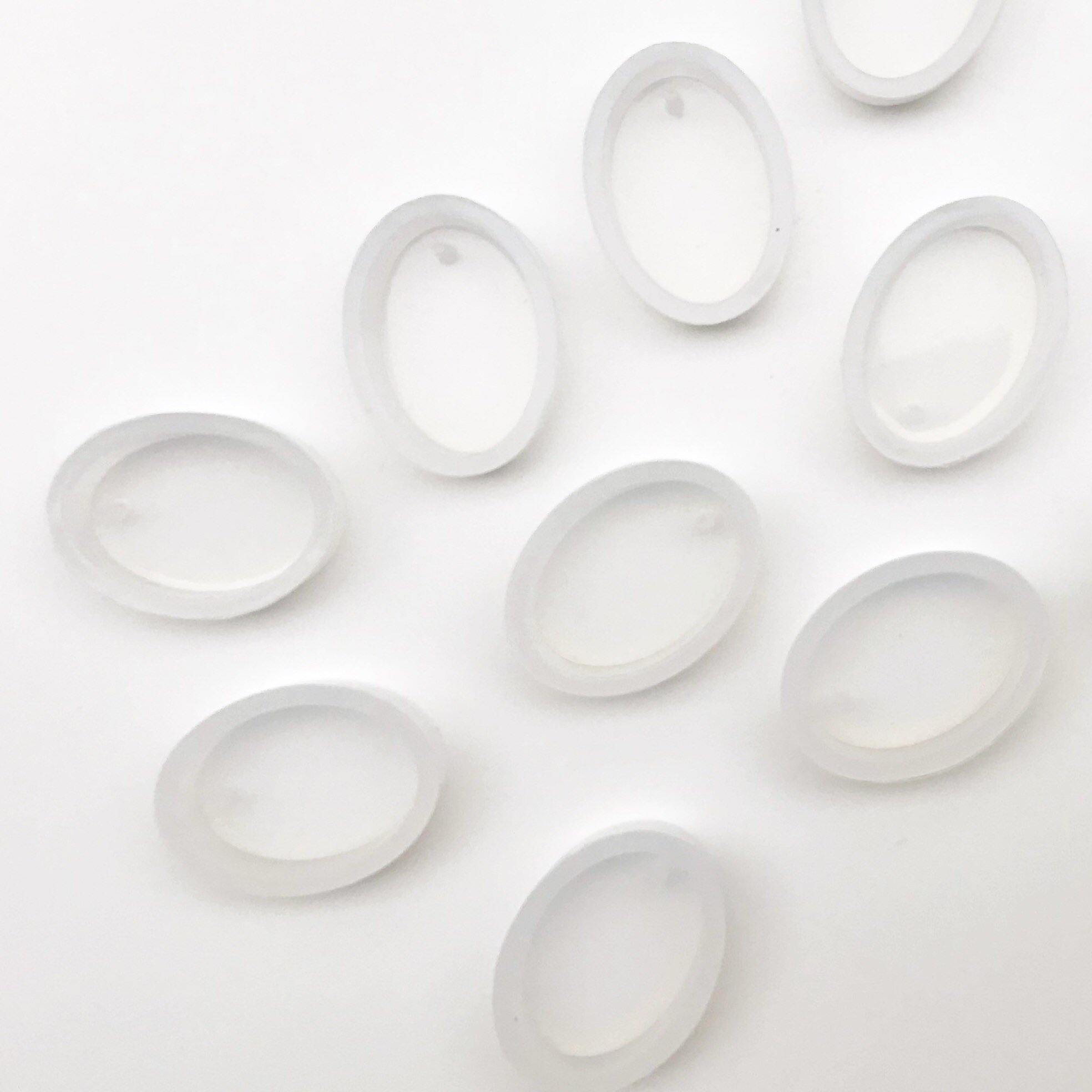 Oval silicone mould (4 pieces) - Poethan